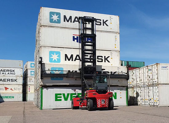 Kalmar Empty Container Handler At Dr Depots Rotterdam