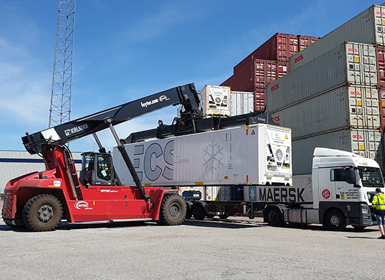 Kalmar Reachstacker At Dr Depots Rotterdam Feyter Forklift Services