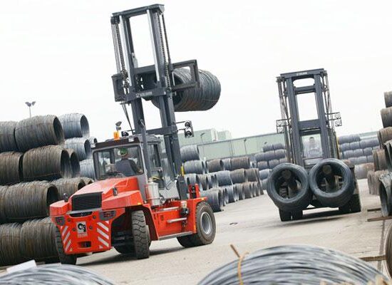 Kalmar Dcg180 18 Ton Big Forklift Zware Heftruck Steel Coils