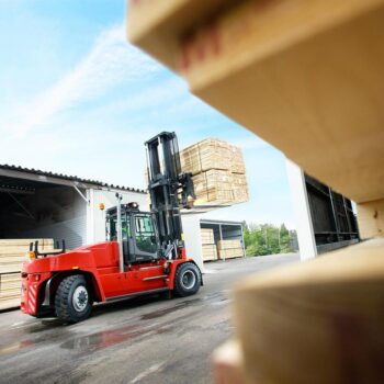 Kalmar Zware Heftruck In De Hout Industrie