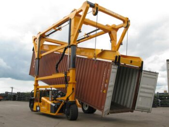 Combilift Straddle Carrier Tilting Container